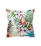 Fata de perna decorativa model flamingo, 45 cm x 45 cm, Oem