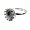 Inel argint reglabil coroana cu sodalit natural 8 MM