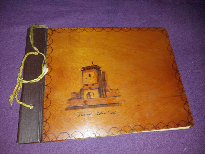 Album foto vechi Turnul GOLIA din IASI,album vechi nefolosit coperti lemn p.foto foto