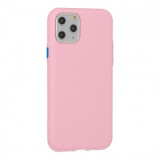 Husa Capac Silicon Matt Solid Apple iPhone 12 Mini (5,4&quot;) Light Pink