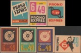 1961-1966 Romania - Set 7 etichete de chibrituri romanesti PRONOEXPRES