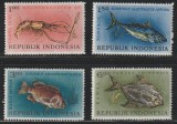 Indonesia 1963 - Pești, fauna, serie neuzata