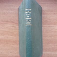 BULETINUL SOCIETATII ROMANE DE GEOLOGIE - volumul IV - 1939