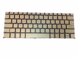 Tastatura laptop, Lenovo, IdeaPad Flex 5-14IIL05 Type 81X1, 81WS, iluminata, maronie, layout UK
