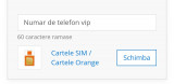 Numar de telefon vip