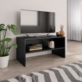 Cumpara ieftin Dulap TV, negru, 80x40x40 cm, lemn prelucrat