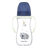 Biberon anticolici cu gat larg Sleepy Koala 35/238_BLU, 300ml, Canpol babies
