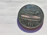 622. Moneda India 50 paise 1988 (Parliament Building in New Delhi), Asia