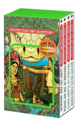 Box Set #4-3 Choose Your Own Adventure Books 9-12:: Box Set Containing: Lost on the Amazon, Prisoner of the Ant People, Trouble on Planet Earth, War w foto