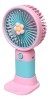 Ventilator de mana cu suport, portabil, incarcare USB, dimensiuni reduse, acumulator integrat, putere 1,5W, multicolor