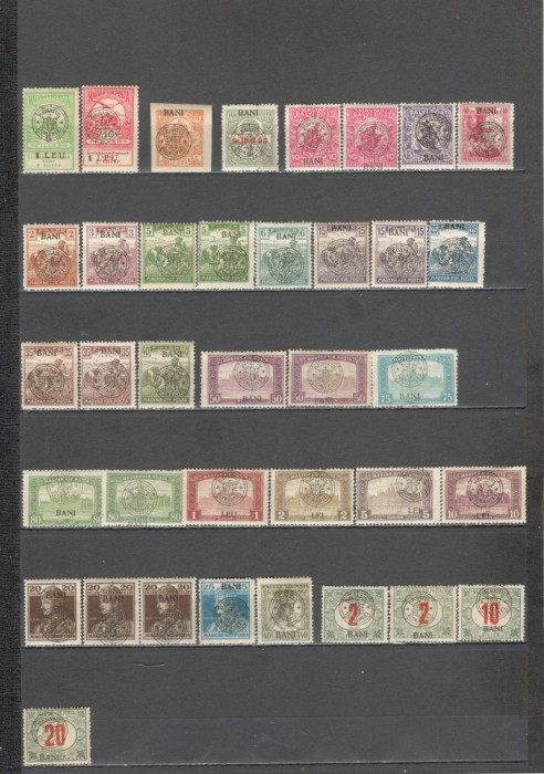 Romania.1919 EMISIUNEA CLUJ Lot 37 buc. si varietati ZR.961