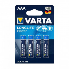 Baterie Varta LongLife Power AAA R3 1,5V Alcalina set 4 buc Cod:4903