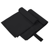 vidaXL Prosoape Sport 2 pcs Negru 50 x 30 cm Poliester și poliamidă 42011457