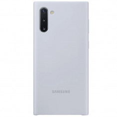 Husa Cover Silicone Samsung pentru Samsung Galaxy Note 10 Argintiu foto