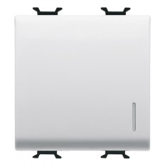 Intrerupator cap scara cu led 2M 16A Gewiss Chorus alb GW10072