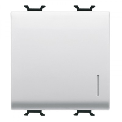 Intrerupator cap scara cu led 2M 16A Gewiss Chorus alb GW10072 foto
