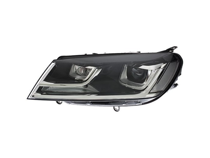 Far Volkswagen Touareg (7p5), 06.2014-, fata, Stanga, bi-xenon; cu lumini pentru curbe; cu LED daytime running light; D3S+W5W+WY21W; electric; fara u