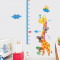 Sticker decorativ masurat inaltime Giftify Metru Baby Girafa