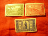 Serie SUA 1925 - 150 Ani - Batalia Lexington ,3 val. ,pliu val.2 ,val.1si5nu au