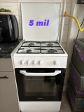 Aragaz + cuptor Artic 4 ochiuri metal