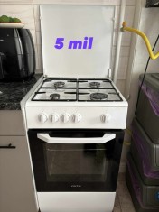 Aragaz + cuptor Artic 4 ochiuri metal