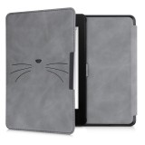 Husa pentru Kindle Paperwhite 10, Piele ecologica, Gri, kwmobile, 48975.14