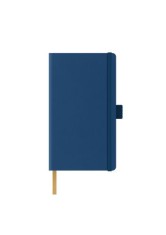 Agenda nedatata A5 Castelli, coperta rigida bleumarin, elastic bleumarin, dictando ivory