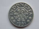 10 SEN 1951 INDONEZIA-XF, Asia