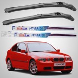 Cumpara ieftin Ștergătoare BMW Seria 3 E46 Compact (2000&ndash;2006) Hibrid | Set Față &ndash; TeamCar&reg;