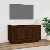 VidaXL Comodă TV, stejar maro, 80x35x45 cm, lemn prelucrat