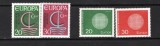 GERMANIA (BUNDESPOST) 1966/70 &ndash; EUROPA CEPT, 2 serii nestampilate, F100, Nestampilat