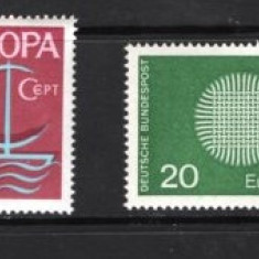 GERMANIA (BUNDESPOST) 1966/70 – EUROPA CEPT, 2 serii nestampilate, F100