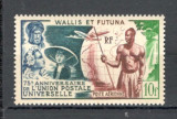 Wallis si Futuna.1949 Posta aeriana-75 ani UPU SV.107