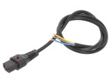 Cablu Alimentare IEC C13 1m Negru 10A cu Blocare