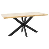 Cumpara ieftin Masa Gilman MDF sonoma - culoare neagra 150x90x75cm