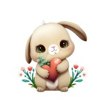 Cumpara ieftin Sticker decorativ Animalut, Galben, 57 cm, 6089ST, Oem