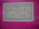 HOPCT BELGIA 2 FRANCS 1914 RARA