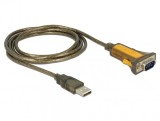 Adaptor USB la Serial RS-232 DB9 extended temperature range, Delock 65840