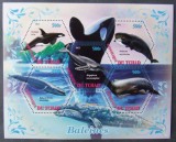 R.DU TCHAD -BALENE, -2011, 1 M/SH, NEOBLIT.MNH** - EP 005, Africa, Fauna