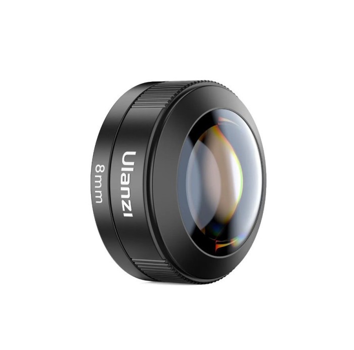 ​Kit Obiectiv Fisheye Smartphone 8mm Cu Clema Filet 17mm Ulanzi CL-004 Phone Camera Lens