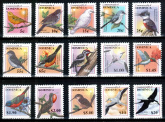 Dominica 2001, Mi #3190-3204**, pasari, MNH, cota 44 ?! foto