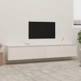 VidaXL Dulapuri de perete 2 buc., alb, 100x30x35 cm, lemn masiv de pin
