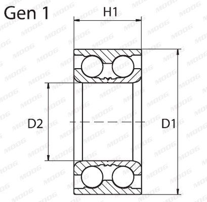 MOOG FD-WB-11217 Set rulment roata