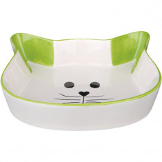 Trixie Castron ceramic pentru pisici - cap de pisică, 0,25 l