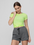 Tricou de antrenament slim cu uscare rapidă pentru femei - verde, 4F Sportswear