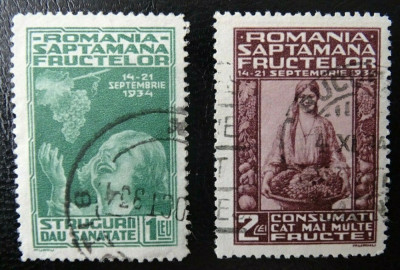 Romania LP 109 , Saptamana fructelor , Stampilate foto