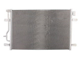 Condensator climatizare A4 (B6), 2000-2004; A6, 11.1998-01.2005, full aluminiu brazat, 615 (570)x410 (380)x16 mm, fara filtru uscator, Rapid