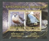 Rwanda 2009 Birds, perf.sheetlet, used T.025, Stampilat