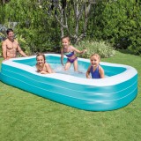 Piscina gonflabilă dreptunghiulară de vinil pentru familie, CMCLASS