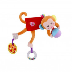 Jucarie zornaitoare din plus Hug me Monkey 33 cm